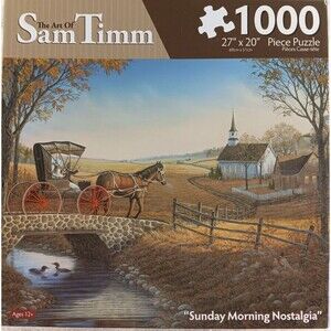 Sunday Morning Nostalgia 1000 Piece Jigsaw Puzzle The Art of Sam Timm